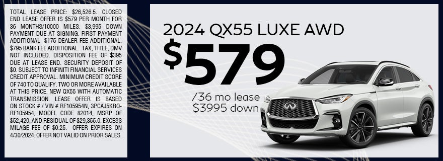 qx55 lease special